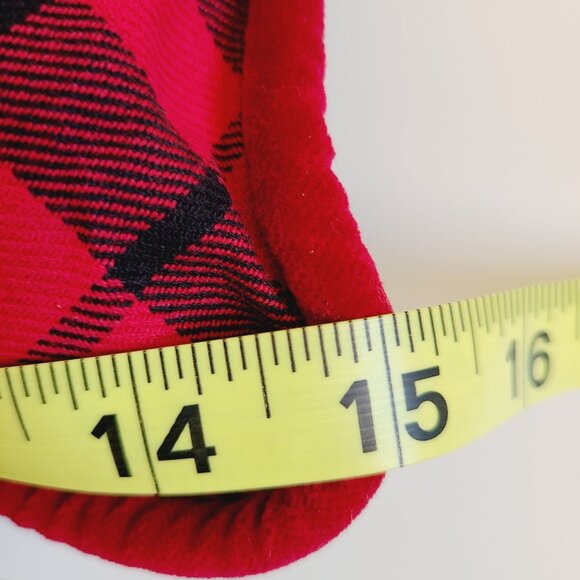 Holiday Throw Pillow Buffalo Plaid With Antler Greenery Christmas Design - Picture 12 of 12